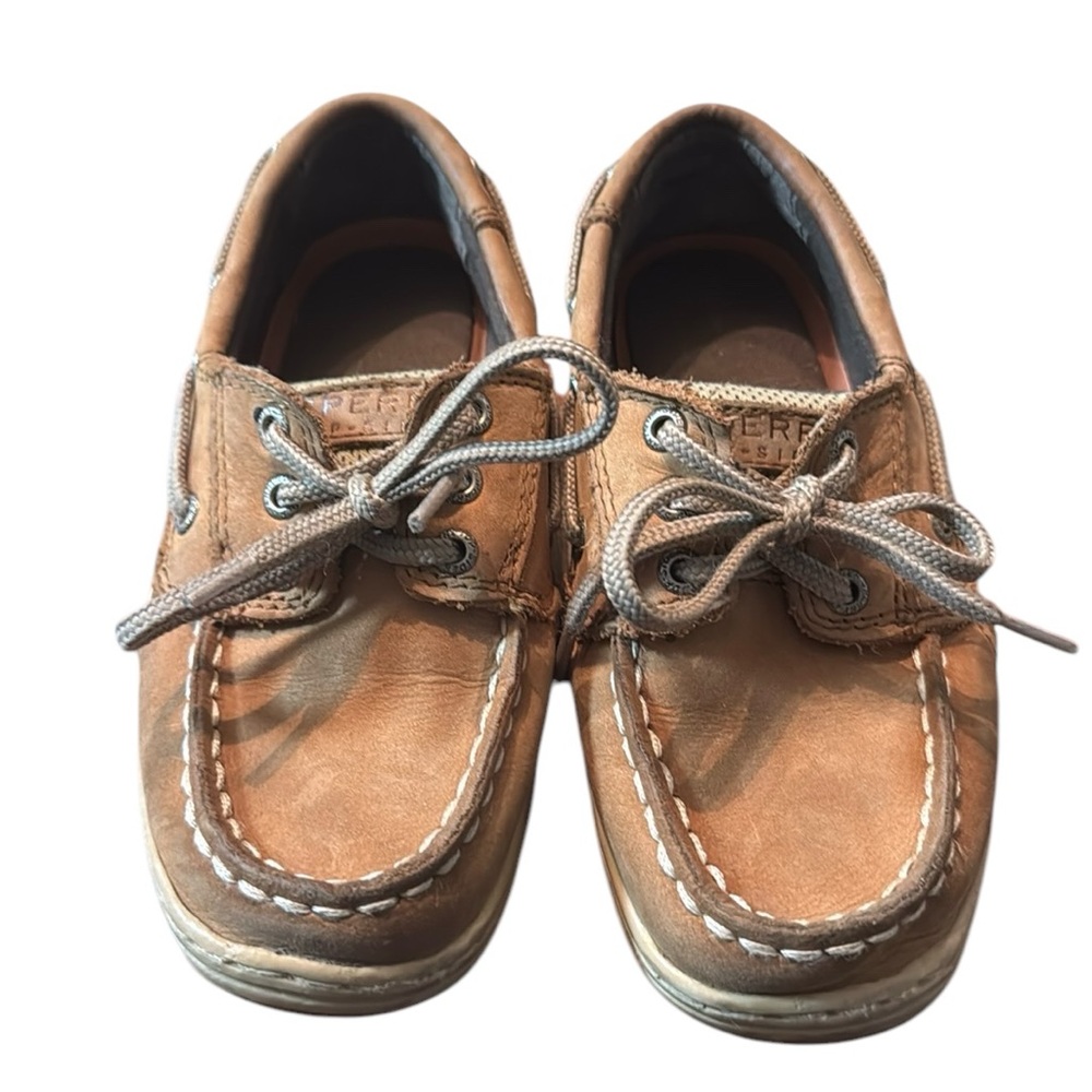 Kids Sperry Tan Boat Shoes